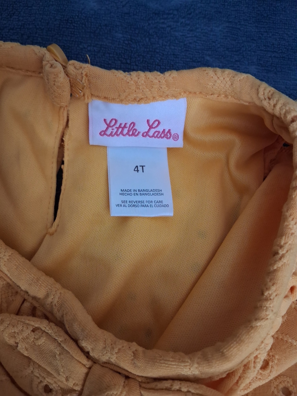 Little Lass Yellow Lace Tank Top and Sunflower Shorts Set - Picture 2 of 5